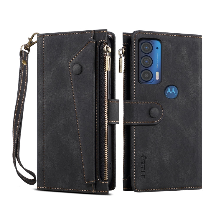 Retro Frosted Horizontal Flip Leather Case with Holder & Card Slot & Wallet & Zipper Pocket & Lanyard
