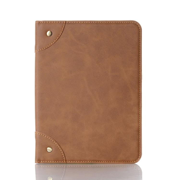 Retro Book Style Leather Tablet Case, Compatible with iPad mini 6 / mini 2024