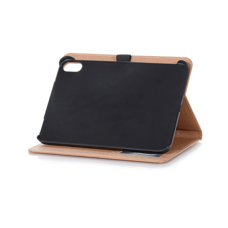 Retro Book Style Leather Tablet Case, Compatible with iPad mini 6 / mini 2024