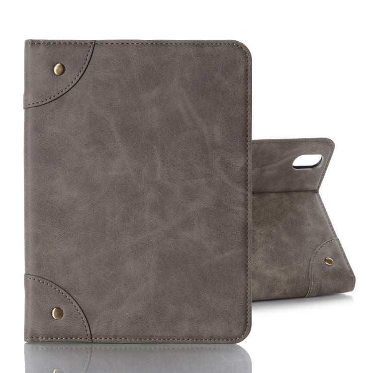 Retro Book Style Leather Tablet Case, Compatible with iPad mini 6 / mini 2024