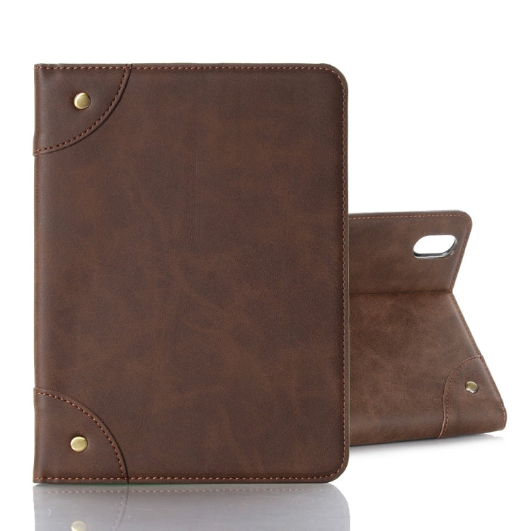 Retro Book Style Leather Tablet Case, Compatible with iPad mini 6 / mini 2024