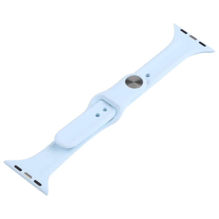 Slimming Silicone Replacement Watchband Compatible with Apple Watch Series, 7 45mm / 6&SE&5&4 44mm / 3&2&1 42mm
