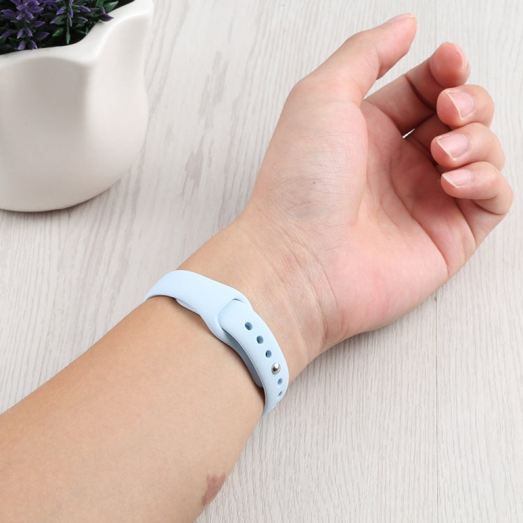 Slimming Silicone Replacement Watchband Compatible with Apple Watch Series, 7 45mm / 6&SE&5&4 44mm / 3&2&1 42mm