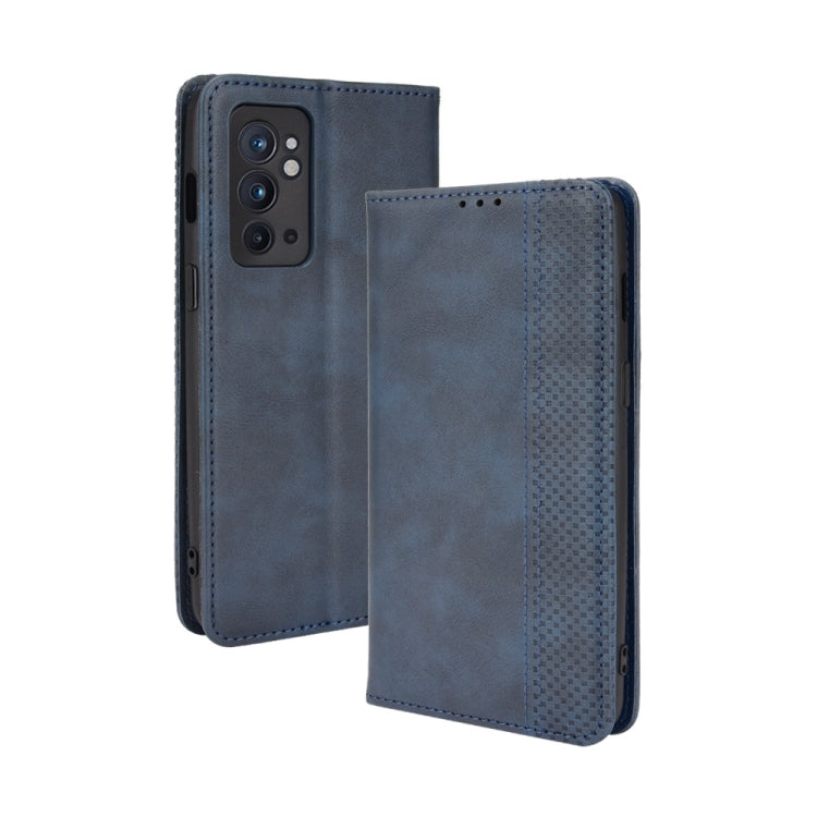 Magnetic Buckle Retro Crazy Horse Texture Horizontal Flip Phone Leather Case with Holder & Card Slots & Photo Frame