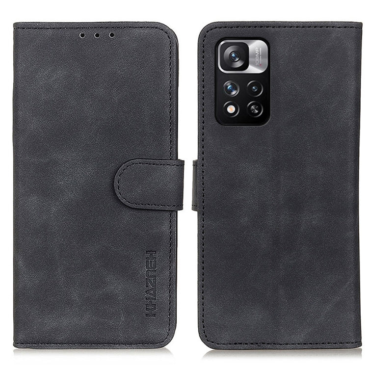KHAZNEH Retro Texture Horizontal Flip Leather Phone Case with Holder & Card Slots & Wallet