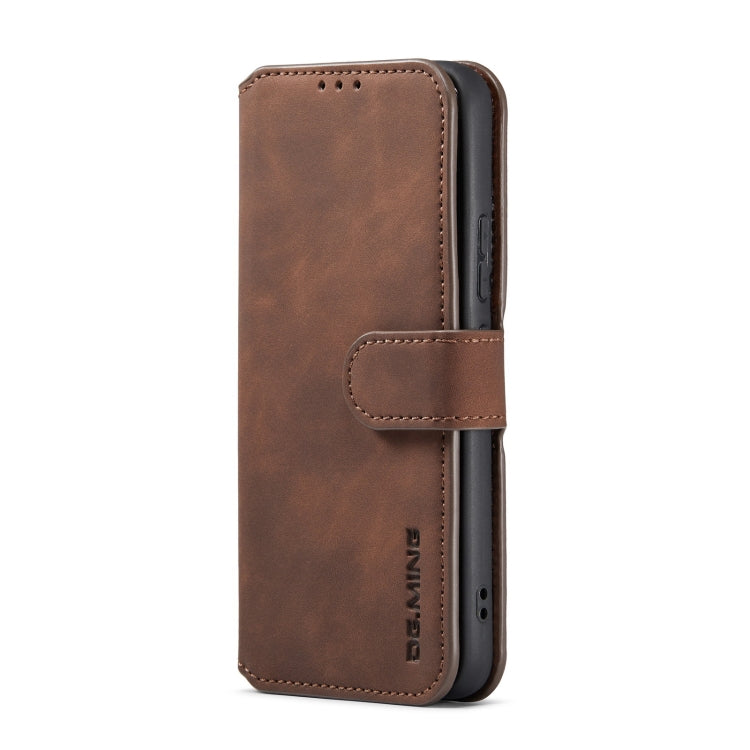 DG.MING Retro Oil Side Horizontal Flip Leather Case with Holder & Card Slots & Wallet, Compatible with Samsung Galaxy A53 5G