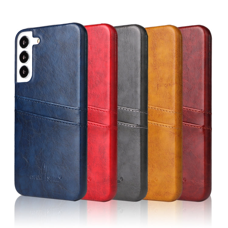 Fierre Shann Retro Oil Wax Texture PU Leather Phone Case with Card Slots