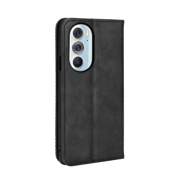 Magnetic Buckle Retro Crazy Horse Leather Phone Case, Compatible with Motorola Moto Edge 30 Pro/Edge+ 2022/Edge X30