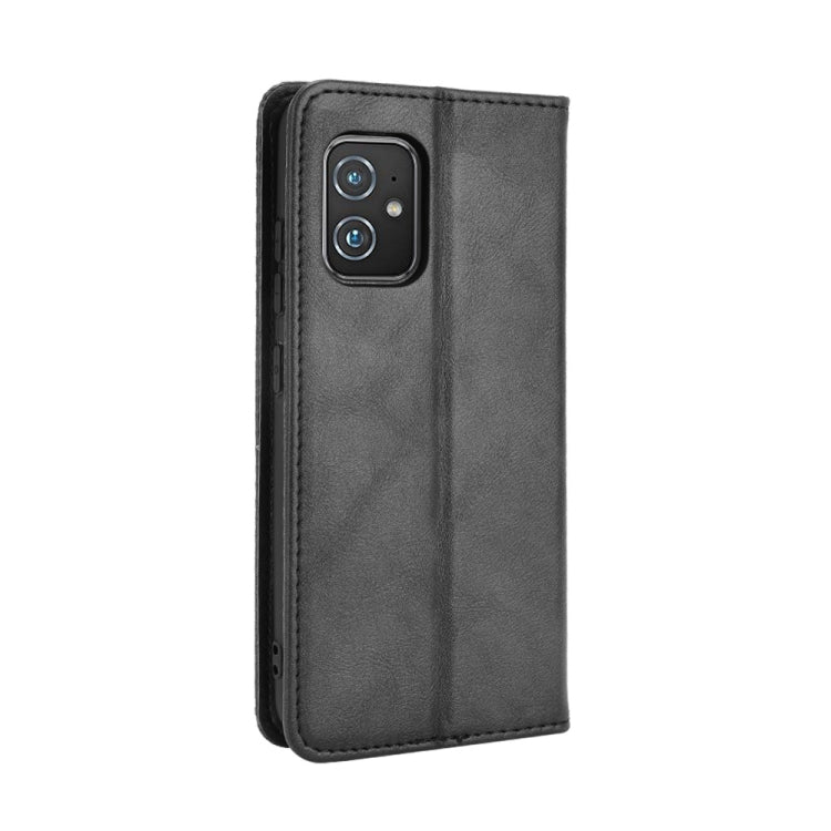 Magnetic Buckle Retro Crazy Horse Leather Phone Case, Compatible with Asus Zenfone 8 / 8Z