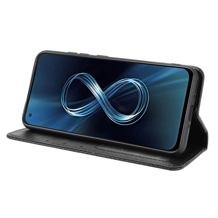 Magnetic Buckle Retro Crazy Horse Leather Phone Case, Compatible with Asus Zenfone 8 / 8Z