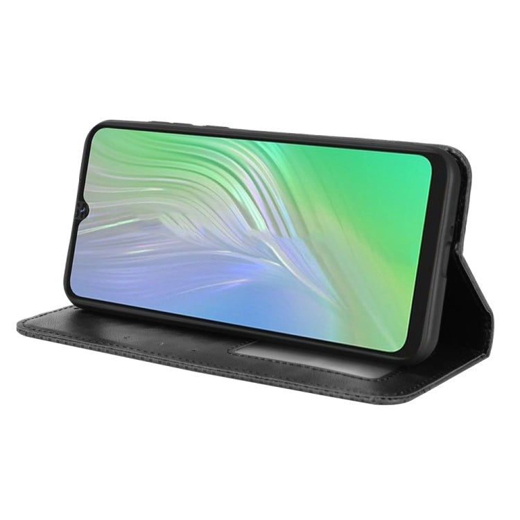Magnetic Buckle Retro Crazy Horse Leather Phone Case, Compatible with Blackview A55