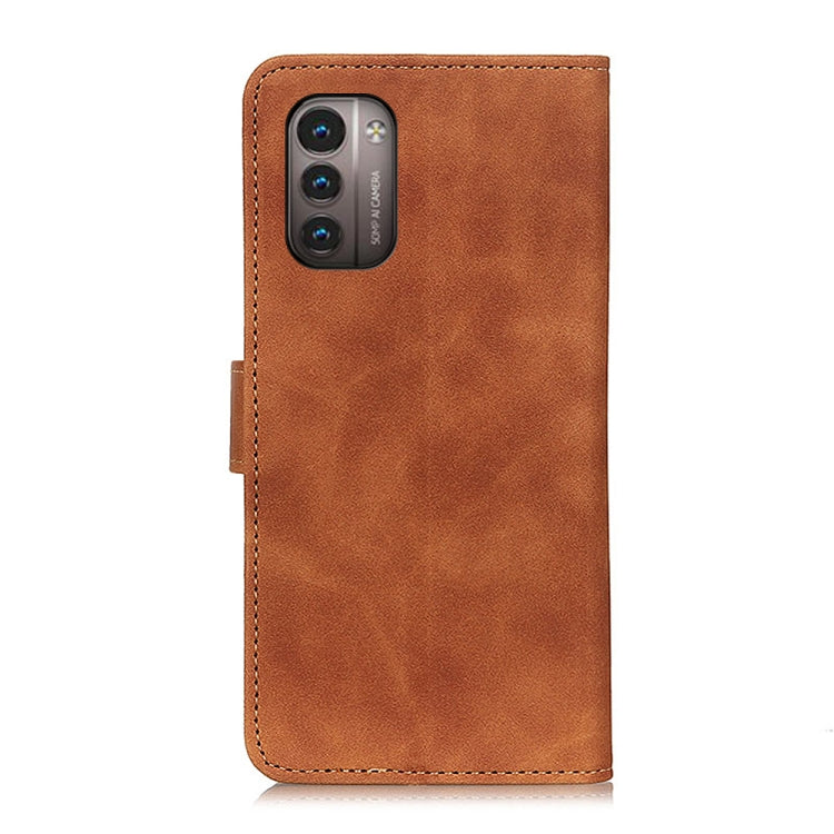 KHAZNEH Retro Texture Horizontal Flip Leather Phone Case, Compatible with Nokia G11 / G21