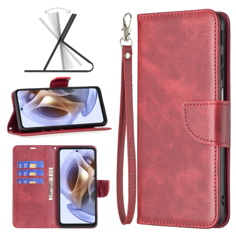 Retro Lambskin Texture Leather Phone Case, Compatible with Motorola Moto G31 / G41 Side Fingerprint