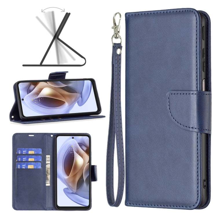 Retro Lambskin Texture Leather Phone Case, Compatible with Motorola Moto G31 / G41 Side Fingerprint