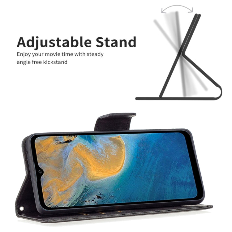 Retro Lambskin Texture Leather Phone Case, Compatible with ZTE Blade A51