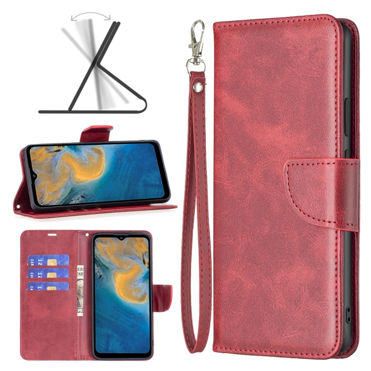 Retro Lambskin Texture Leather Phone Case, Compatible with ZTE Blade A51