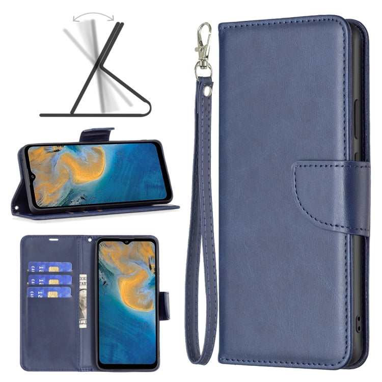 Retro Lambskin Texture Leather Phone Case, Compatible with ZTE Blade A51