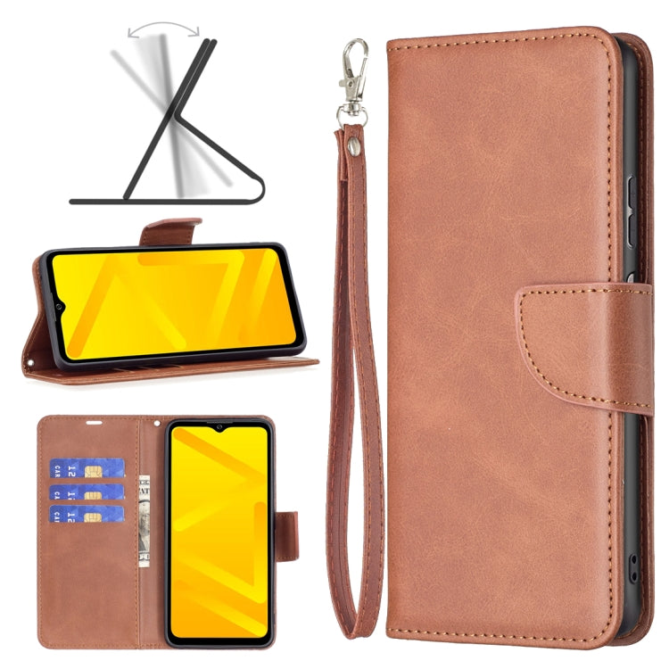 Retro Lambskin Texture Leather Phone Case, For ZTE Blade A71