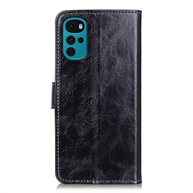 Retro Crazy Horse Texture Flip Leather Phone Case, Compatible with Motorola Moto G22