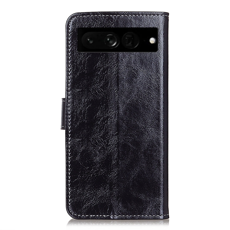 Retro Crazy Horse Texture Flip Leather Phone Case, Compatible with Google Pixel 7 Pro 5G