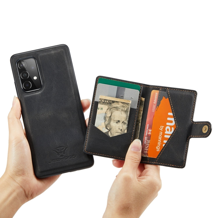 JEEHOOD Retro Magnetic Detachable Phone Case with Wallet & Card Slot & Holder