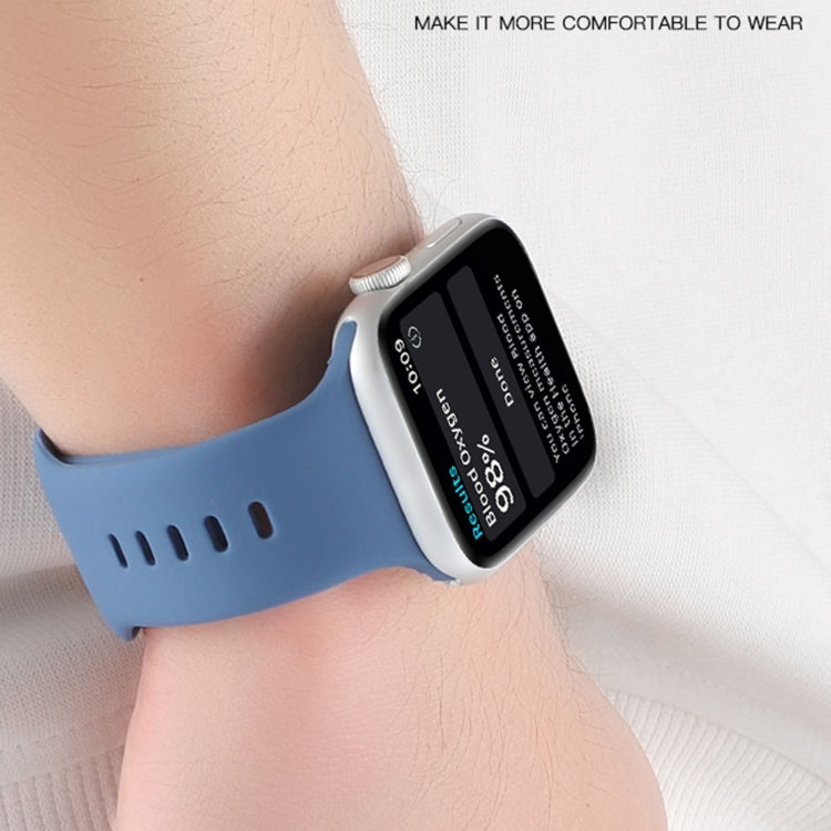 Liquid Silicone Watchband Compatible with Apple Watch Series, 7 45mm / 6&SE&5&4 44mm / 3&2&1 42mm