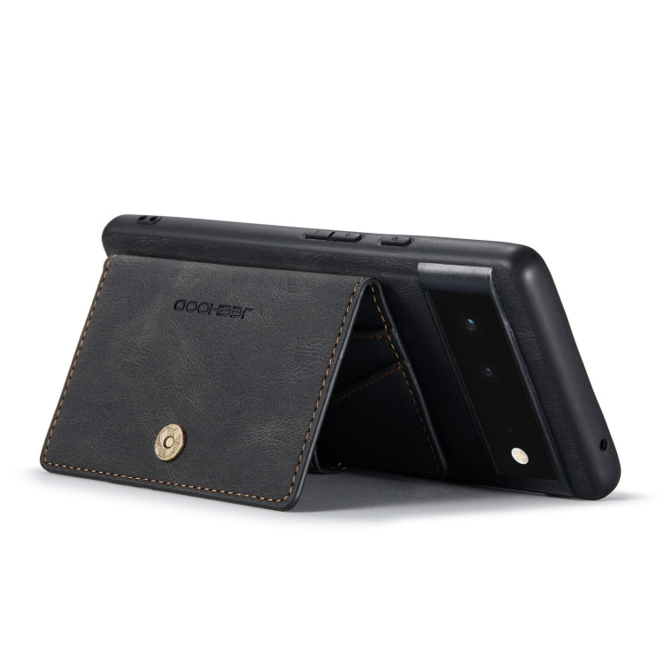 JEEHOOD Retro Magnetic Detachable Wallet Phone Case, Compatible with Google Pixel 7 5G