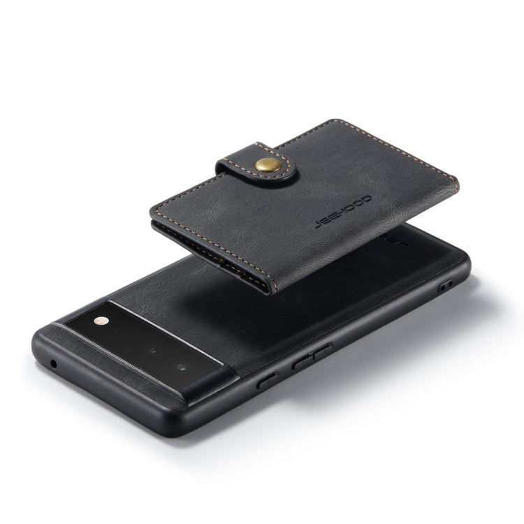 JEEHOOD Retro Magnetic Detachable Wallet Phone Case, Compatible with Google Pixel 7 5G