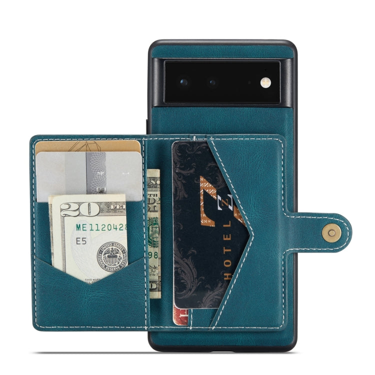 JEEHOOD Retro Magnetic Detachable Wallet Phone Case, Compatible with Google Pixel 7 Pro 5G