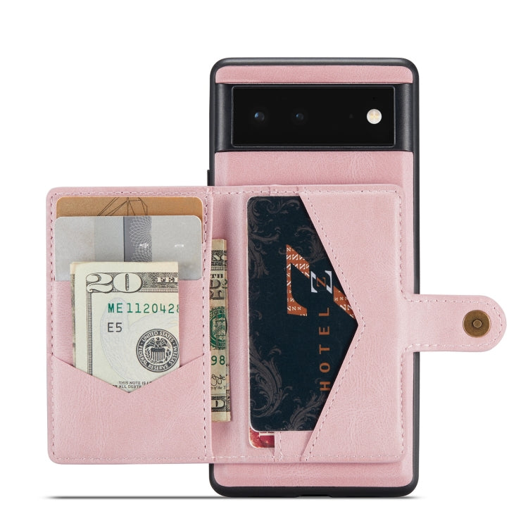 JEEHOOD Retro Magnetic Detachable Wallet Phone Case, Compatible with Google Pixel 7 Pro 5G