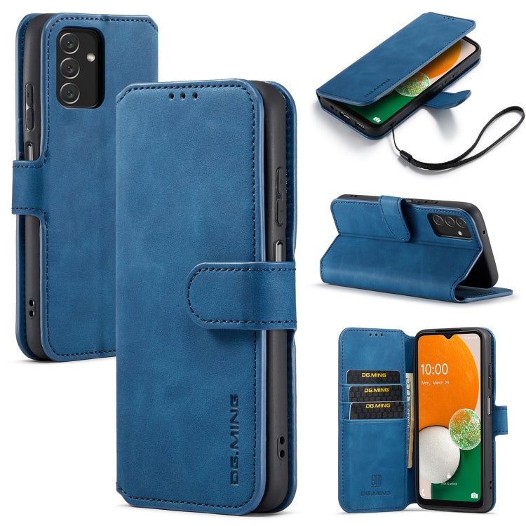 DG.MING Retro Oil Edge Flip Leather Phone Case, Compatible with Samsung Galaxy A13 4G