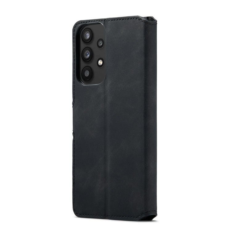 DG.MING Retro Oil Edge Flip Leather Phone Case, Compatible with Samsung Galaxy A33 5G