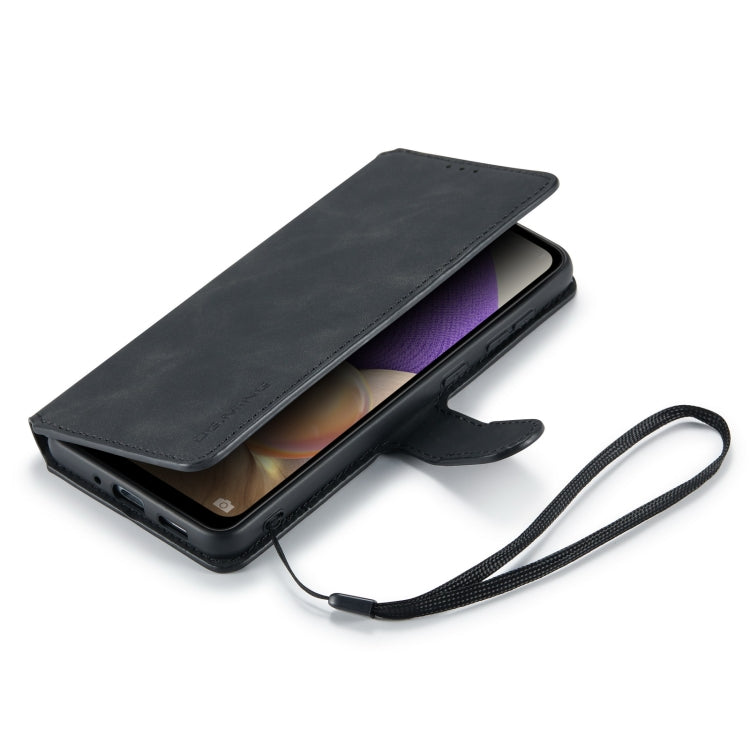 DG.MING Retro Oil Edge Flip Leather Phone Case, Compatible with Samsung Galaxy A33 5G