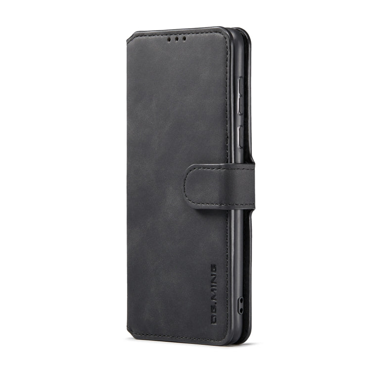 DG.MING Retro Oil Edge Flip Leather Phone Case, Compatible with Samsung Galaxy A73 5G