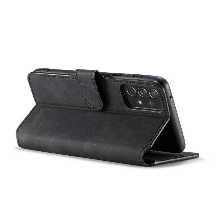 DG.MING Retro Oil Edge Flip Leather Phone Case, Compatible with Samsung Galaxy A73 5G