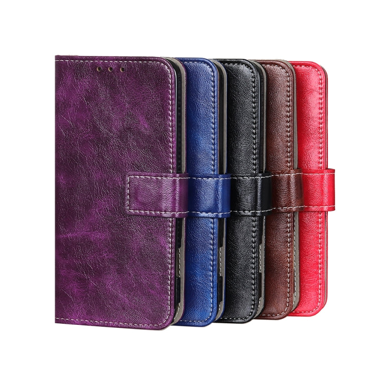 Retro Crazy Horse Texture Horizontal Flip Leather Phone Case, Compatible with Sony Xperia 10 IV
