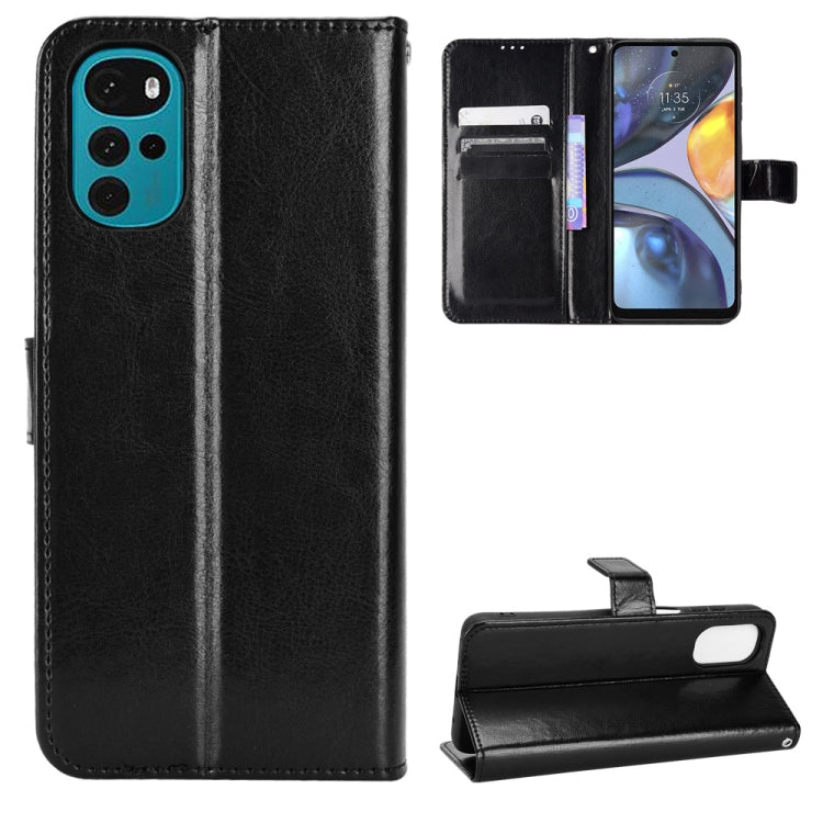 Retro Crazy Horse Texture Leather Phone Case, Compatible with Motorola Moto G22