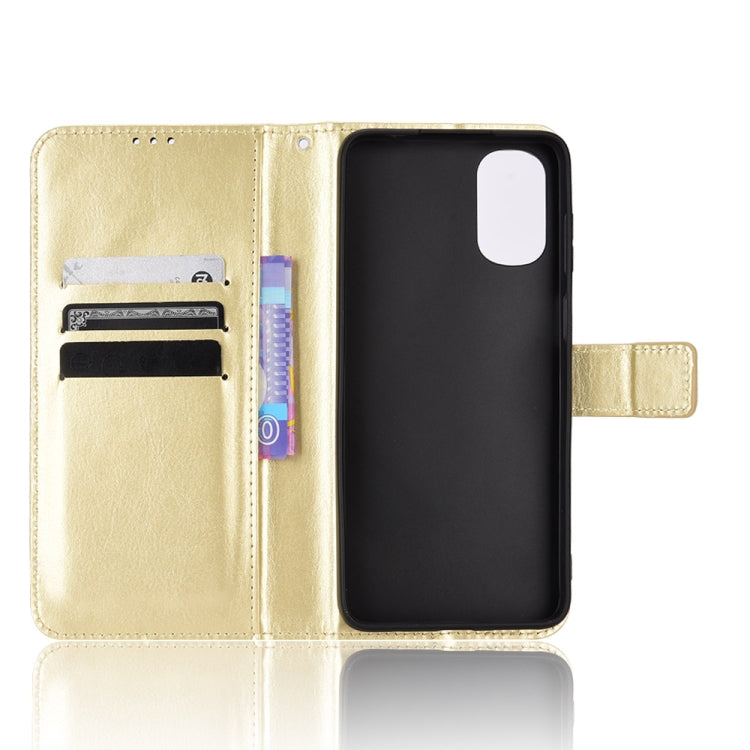 Retro Crazy Horse Texture Leather Phone Case, Compatible with Motorola Moto G22