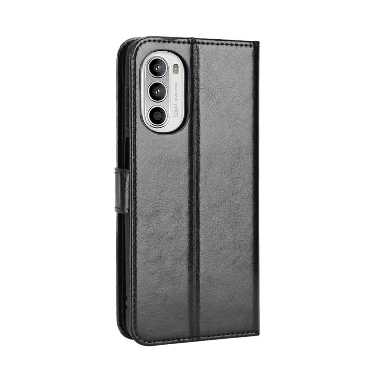 Retro Crazy Horse Texture Leather Phone Case, Compatible with Motorola Moto G52 4G