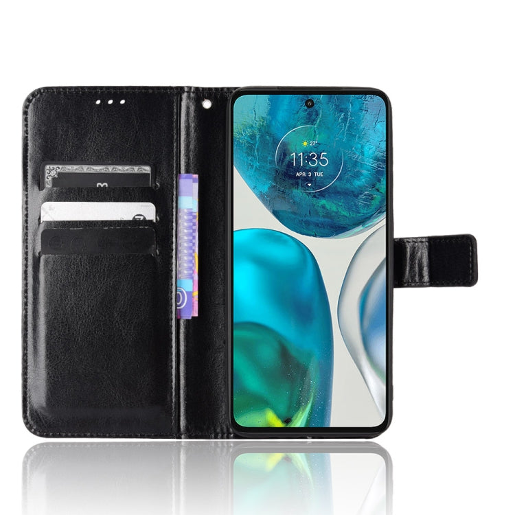 Retro Crazy Horse Texture Leather Phone Case, Compatible with Motorola Moto G52 4G