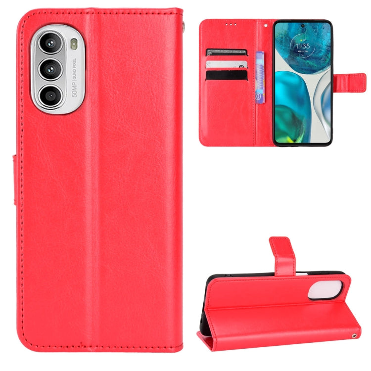 Retro Crazy Horse Texture Leather Phone Case, Compatible with Motorola Moto G52 4G