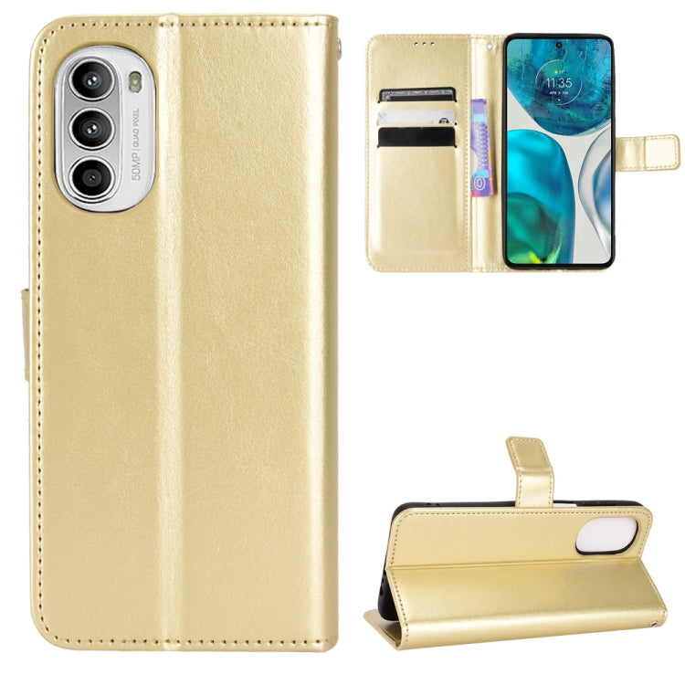 Retro Crazy Horse Texture Leather Phone Case, Compatible with Motorola Moto G52 4G