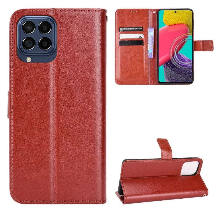 Retro Crazy Horse Texture Leather Phone Case, Compatible with Samsung Galaxy M33 5G