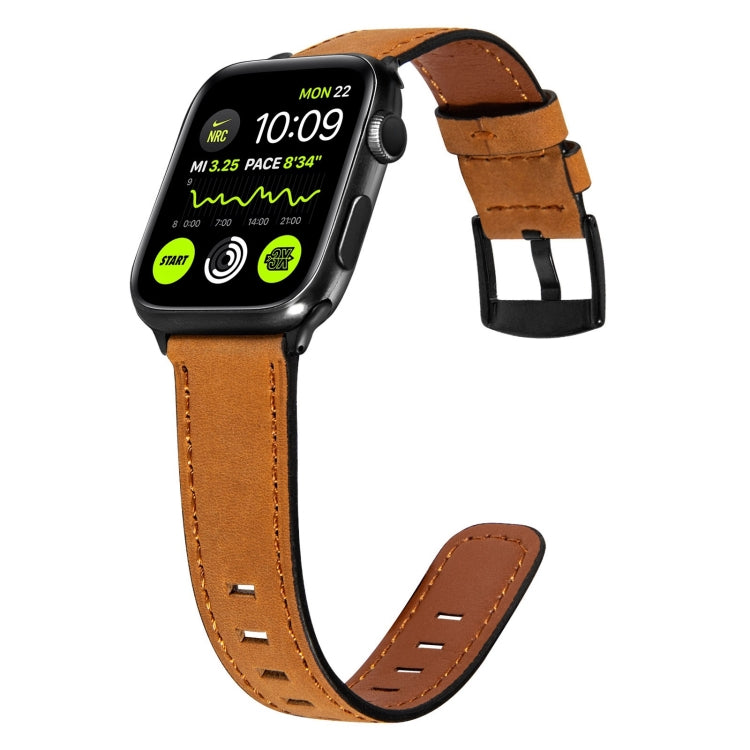 Retro Leather Watch Band Compatible with Apple Watch Series, 7 41mm / 6&SE&5&4 40mm / 3&2&1 38mm