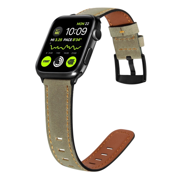 Retro Leather Watch Band Compatible with Apple Watch Series, 7 41mm / 6&SE&5&4 40mm / 3&2&1 38mm