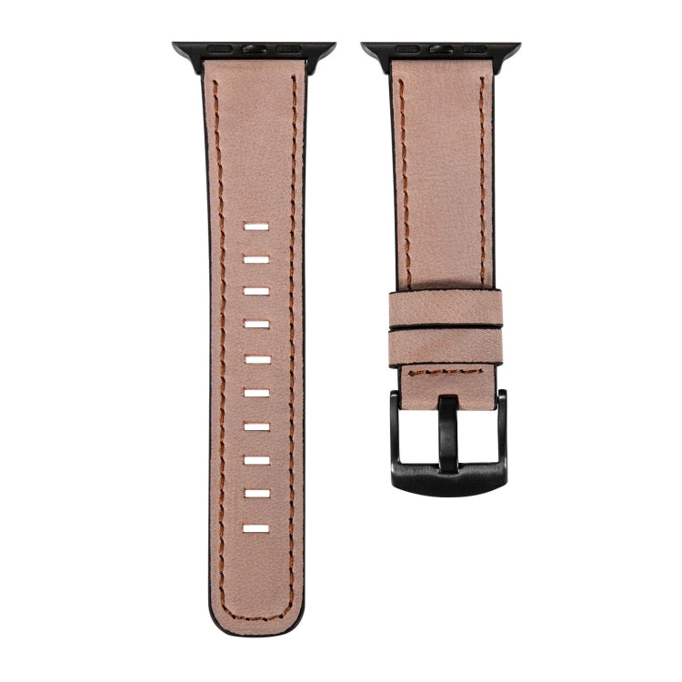Retro Leather Watch Band Compatible with Apple Watch Series, 7 45mm / 6&SE&5&4 44mm / 3&2&1 42mm