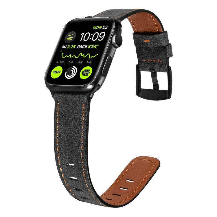 Retro Leather Watch Band Compatible with Apple Watch Series, 7 45mm / 6&SE&5&4 44mm / 3&2&1 42mm