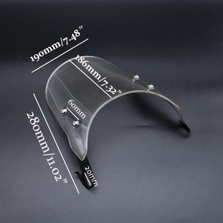 Motorcycle 5-7 inch Headlight Retro Windshield, XRL-456120