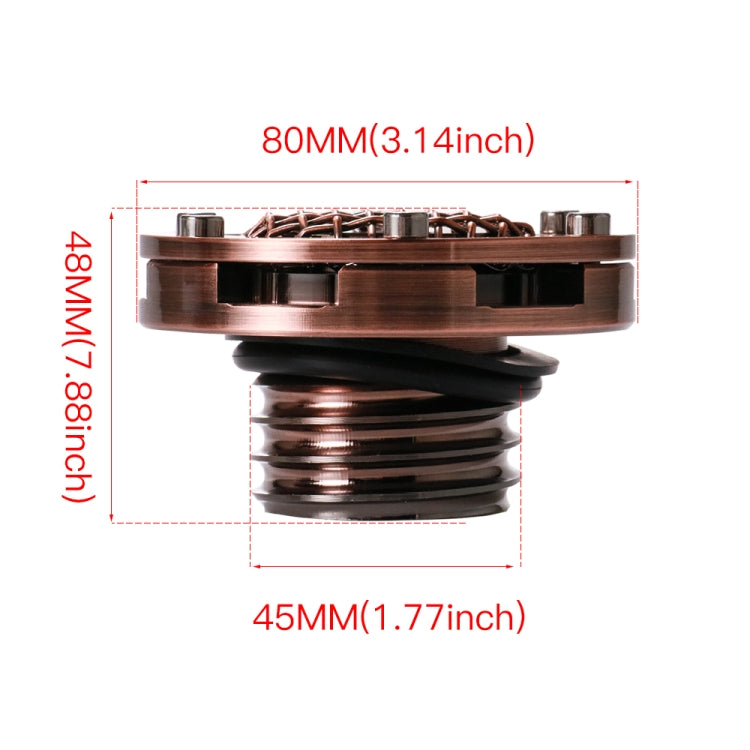 HP-Q088 Retro Motorcycle Modified Fuel Tank Cap compatible with Harley XL883 / X48