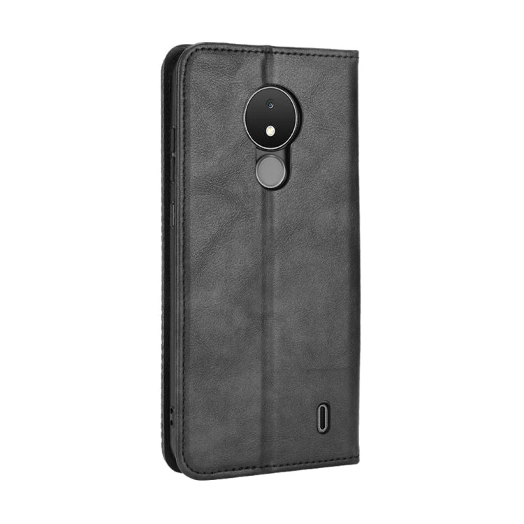 Magnetic Buckle Retro Crazy Horse Leather Phone Case, Compatible with Nokia C21